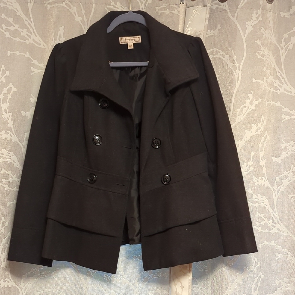 Decree Black Double-Breasted Women's Blazer